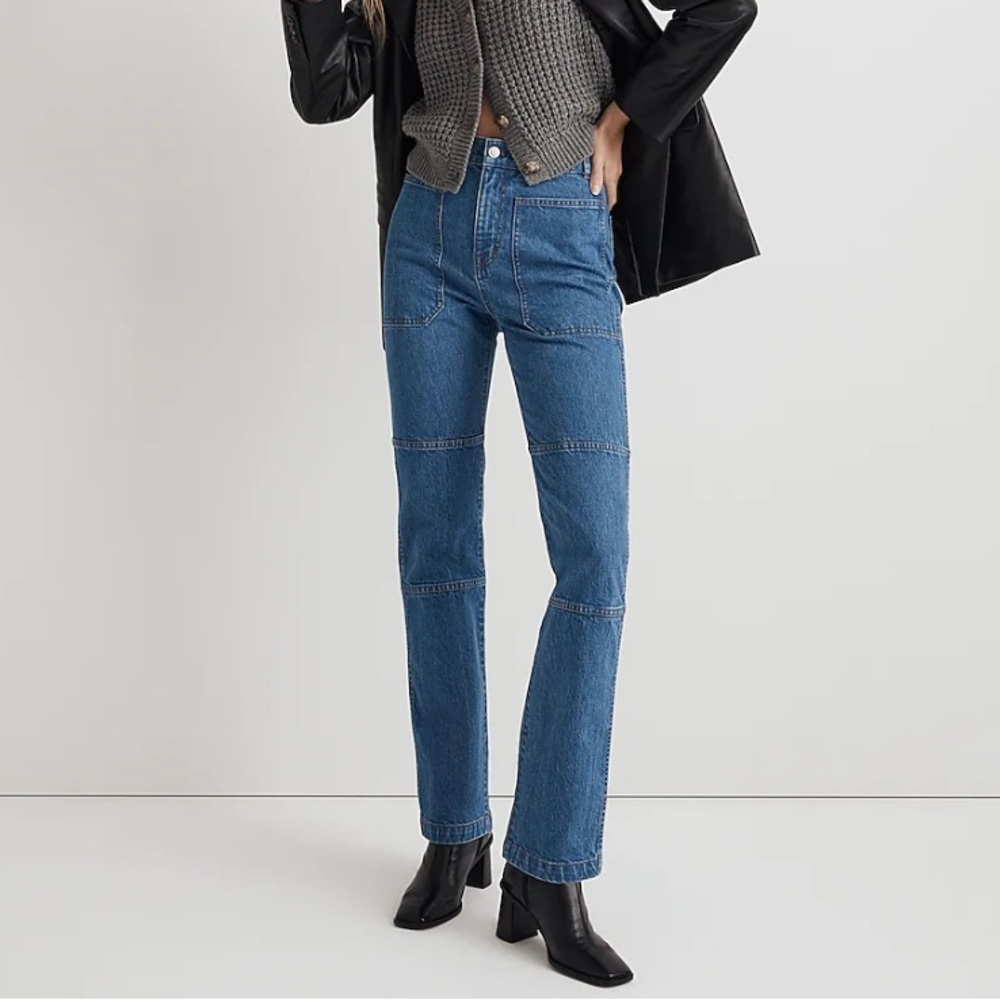 Madewell The 90’s Straight Utility Jean in Fenwood Wash